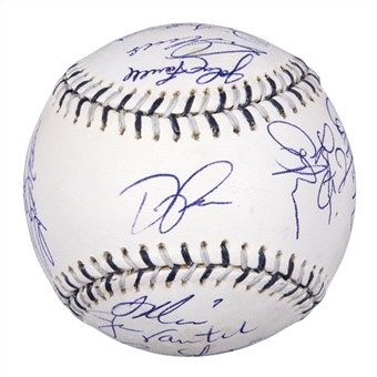 2008 American League All-Star Team Signed Official 2008 All-Star Game Baseball With 26 Signatures Including Drew (MVP), Mauer & Halladay (MLB Authenticated)